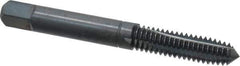 Balax - 4 Flutes, 0.8800 Inch Thread Length, 5/16-18 UNC, Nitride Oxide Coating, High Speed Steel, Cleanout Tap - 2-23/32 Inch Overall Length, 3/8 Inch Square Length, 0.238 Inch Square Size, 0.318 Inch Shank Diameter, Modified Bottoming - Exact Tool & Supply