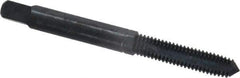 Balax - 4 Flutes, 0.7900 Inch Thread Length, M6x1.00 Metric Coarse, Nitride Oxide Coating, High Speed Steel, Cleanout Tap - 2-1/2 Inch Overall Length, 5/16 Inch Square Length, 0.191 Inch Square Size, 0.255 Inch Shank Diameter, Modified Bottoming - Exact Tool & Supply