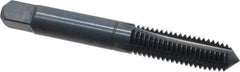 Balax - 4 Flutes, 0.9500 Inch Thread Length, M10x1.50 Metric Coarse, Nitride Oxide Coating, High Speed Steel, Cleanout Tap - 2-15/16 Inch Overall Length, 7/16 Inch Square Length, 0.286 Inch Square Size, 0.381 Inch Shank Diameter, Modified Bottoming - Exact Tool & Supply