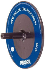Osborn - 7/8" Arbor Hole to 3/4" Shank Diam Drive Arbor - For 8 & 9" UNI LOK Disc Brushes, Attached Spindle, Flow Through Spindle - Exact Tool & Supply