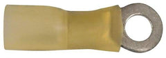 3M - 12-10 AWG Partially Insulated Crimp Connection Circular Ring Terminal - #10 Stud, Copper Contact - Exact Tool & Supply