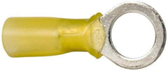 3M - 12-10 AWG Partially Insulated Crimp Connection Circular Ring Terminal - 3/8" Stud, Copper Contact - Exact Tool & Supply