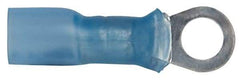 3M - 16-14 AWG Partially Insulated Crimp Connection Circular Ring Terminal - #10 Stud, Copper Contact - Exact Tool & Supply