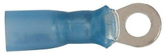 3M - 16-14 AWG Partially Insulated Crimp Connection Circular Ring Terminal - #8 Stud, Copper Contact - Exact Tool & Supply