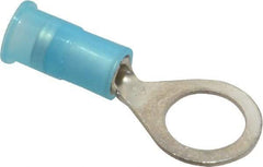 3M - 16-14 AWG Partially Insulated Crimp Connection Circular Ring Terminal - 5/16" Stud, Copper Contact - Exact Tool & Supply