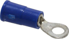 3M - 16-14 AWG Partially Insulated Crimp Connection Circular Ring Terminal - #6 Stud, Copper Contact - Exact Tool & Supply