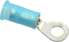 3M - 16-14 AWG Partially Insulated Crimp Connection Circular Ring Terminal - #8 Stud, Copper Contact - Exact Tool & Supply