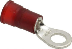 3M - 8-8 AWG Partially Insulated Crimp Connection Circular Ring Terminal - 1/4" Stud, Copper Contact - Exact Tool & Supply