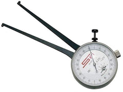 SPI - 3-1/4 to 4-1/4" Inside Dial Caliper Gage - 0.001" Graduation, 0.038mm Accuracy, 3-1/4" Leg Length, Ball Contact Points - Exact Tool & Supply