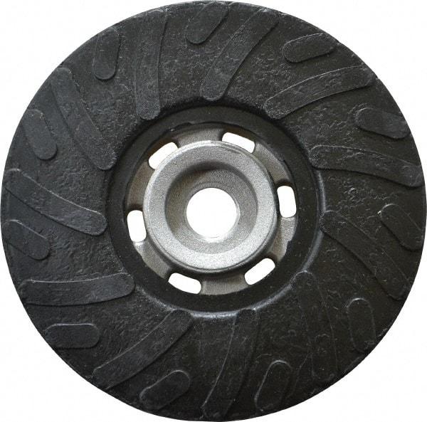 Made in USA - 4-1/2" Diam Disc Backing Ribbed Backing Pad - Soft Density, 13,000 RPM - Exact Tool & Supply