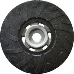 Made in USA - 4-1/2" Diam Disc Backing Ribbed Backing Pad - Soft Density, 13,000 RPM - Exact Tool & Supply