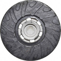 Made in USA - 4-1/2" Diam Disc Backing Ribbed Backing Pad - Firm Density, 13,000 RPM - Exact Tool & Supply