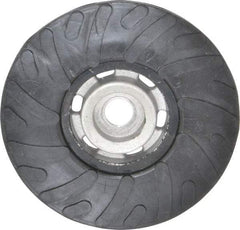 Made in USA - 4-1/2" Diam Disc Backing Ribbed Backing Pad - Medium Density, 13,000 RPM - Exact Tool & Supply
