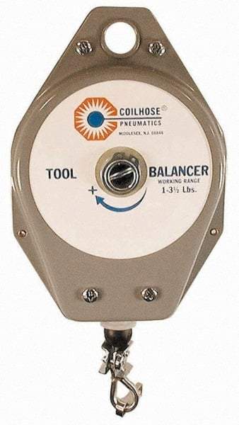 Coilhose Pneumatics - 25 Lb Load Capacity, 8" Travel Distance, Tool Balancer - Tension Adjustment - Exact Tool & Supply