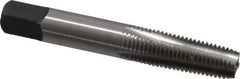 Kennametal - 1/16-27 NPT Thread, 4 Flute Standard Pipe Tap - 2-1/8" OAL, 11/16" Thread Length, 5/16" Shank Diam, Bright Finish, High Speed Steel - Exact Tool & Supply