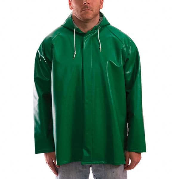 Tingley - Size 3XL Green Chemical, Waterproof & Flame Resistant/Retardant Jacket - Exact Tool & Supply