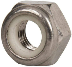Value Collection - M2.5x0.45 Metric Coarse 18-8 & Austenitic Grade A2 Hex Lock Nut with Nylon Insert - 2.5mm High, Uncoated - Exact Tool & Supply
