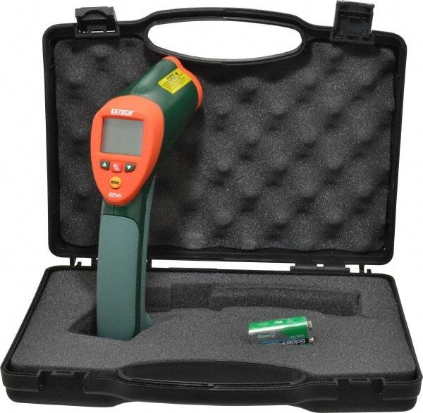 Extech - -50 to 1000°C (-58 to 1832°F) Infrared Thermometer - 50:1 Distance to Spot Ratio - Exact Tool & Supply