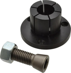 Mitee-Bite - 1.15 to 1.65" Expansion Diam, 10,000 Lb Holding Force, 10-32 Mounting Screw, 5/8-11 Center Screw, Mild Steel ID Expansion Clamps - Exact Tool & Supply