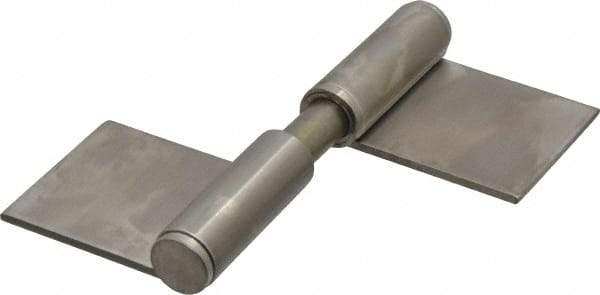 Sugatsune - 4" Long x 2-5/32" Wide x 15/32" Thick, Flag Hinge - Stainless Steel, Satin Finish - Exact Tool & Supply