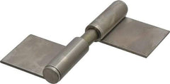 Sugatsune - 4" Long x 2-5/32" Wide x 15/32" Thick, Flag Hinge - Stainless Steel, Satin Finish - Exact Tool & Supply