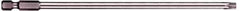 Wiha - T27 Torx Bit - 1/4" Hex Drive, 6" OAL - Exact Tool & Supply