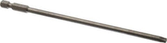 Wiha - T25 Torx Bit - 1/4" Hex Drive, 6" OAL - Exact Tool & Supply