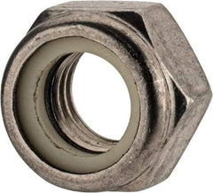 Value Collection - M14x2.00 Metric Coarse 18-8 & Austenitic Grade A2 Hex Lock Nut with Nylon Insert - 14mm High, Uncoated - Exact Tool & Supply
