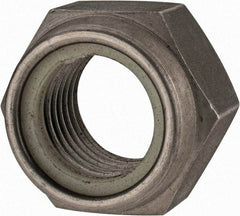 Value Collection - M27x3.00 Metric Coarse 18-8 & Austenitic Grade A2 Hex Lock Nut with Nylon Insert - 27mm High, Uncoated - Exact Tool & Supply