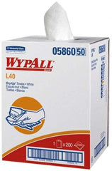 WypAll - Dry General Purpose Wipes - Small Roll, 42" x 19-1/2" Sheet Size, White - Exact Tool & Supply