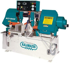 Clausing - 12-3/4 x 12-9/16" Max Capacity, Automatic Variable Speed Pulley Horizontal Bandsaw - 95 to 395 SFPM Blade Speed, 230/460 Volts, 5 hp, 3 Phase - Exact Tool & Supply