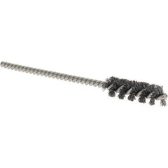 Osborn - 5/16" Diam Helical Steel Tube Brush - 0.005" Filament Diam, 1" Brush Length, 3-1/2" OAL, 1/8" Diam Shank - Exact Tool & Supply