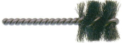 Osborn - 1" Long x 1-1/4" Diam Steel Internal Brush - Single Spiral, 3-1/2" OAL, 0.008" Wire Diam, 1/4" Shank Diam - Exact Tool & Supply