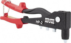 Marson - Right Angle Head Hand Riveter - 3/16" Rivet Capacity - Exact Tool & Supply