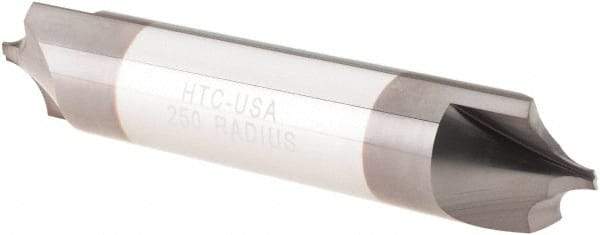 Value Collection - Corner Rounding End Mills - .250 R CARB CREM, DE,TIALN - Exact Tool & Supply