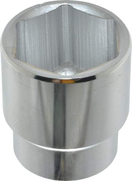 Proto - 1-7/16", 1/2" Drive, Standard Hand Socket - 6 Points, 2-1/8" OAL, Chrome Finish - Exact Tool & Supply