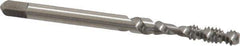 Kennametal - #6-32 UNC 2 Flute 2B Bottoming Spiral Flute Tap - Vanadium High Speed Steel, Bright Finish, 2" OAL, Right Hand Flute, Right Hand Thread, H3 - Exact Tool & Supply