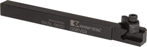 Kennametal - Internal/External Thread, Left Hand Cut, 1/2" Shank Width x 1/2" Shank Height Indexable Threading Toolholder - 6" OAL, N.3L Insert Compatibility, NAS Toolholder, Series Top Notch - Exact Tool & Supply