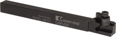 Kennametal - Internal/External Thread, Left Hand Cut, 1/2" Shank Width x 1/2" Shank Height Indexable Threading Toolholder - 6" OAL, N.3L Insert Compatibility, NAS Toolholder, Series Top Notch - Exact Tool & Supply