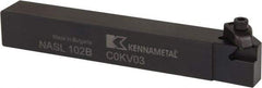 Kennametal - Internal/External Thread, Left Hand Cut, 5/8" Shank Width x 5/8" Shank Height Indexable Threading Toolholder - 4-1/2" OAL, N.2L Insert Compatibility, NAS Toolholder, Series Top Notch - Exact Tool & Supply