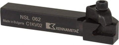 Kennametal - Internal/External Thread, Left Hand Cut, 3/8" Shank Width x 3/8" Shank Height Indexable Threading Toolholder - 2-1/2" OAL, N.2L Insert Compatibility, NS Toolholder, Series Top Notch - Exact Tool & Supply