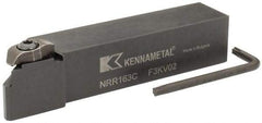 Kennametal - Internal/External Thread, Right Hand Cut, 1" Shank Width x 1" Shank Height Indexable Threading Toolholder - 5" OAL, NU 3125L Insert Compatibility, NR Toolholder, Series Top Notch - Exact Tool & Supply