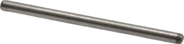 Made in USA - 1/16" Diam x 1" Pin Length 416 Stainless Steel Precision Dowel Pin - Passivated Finish, C 36-42 Hardness, 2 Beveled End - Exact Tool & Supply