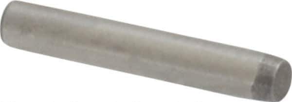 Made in USA - 1/16" Diam x 3/8" Pin Length 416 Stainless Steel Precision Dowel Pin - Passivated Finish, C 36-42 Hardness, 2 Beveled End - Exact Tool & Supply