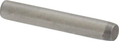 Made in USA - 1/16" Diam x 3/8" Pin Length 416 Stainless Steel Precision Dowel Pin - Passivated Finish, C 36-42 Hardness, 2 Beveled End - Exact Tool & Supply