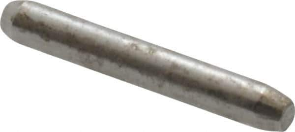 Made in USA - 1/16" Diam x 7/16" Pin Length 416 Stainless Steel Precision Dowel Pin - Passivated Finish, C 36-42 Hardness, 2 Beveled End - Exact Tool & Supply