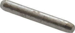 Made in USA - 1/16" Diam x 7/16" Pin Length 416 Stainless Steel Precision Dowel Pin - Passivated Finish, C 36-42 Hardness, 2 Beveled End - Exact Tool & Supply