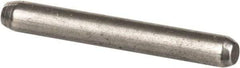 Made in USA - 1/16" Diam x 1/2" Pin Length 416 Stainless Steel Precision Dowel Pin - Passivated Finish, C 36-42 Hardness, 2 Beveled End - Exact Tool & Supply