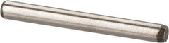 Made in USA - 1/16" Diam x 9/16" Pin Length 416 Stainless Steel Precision Dowel Pin - Passivated Finish, C 36-42 Hardness, 2 Beveled End - Exact Tool & Supply