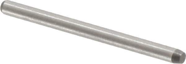 Made in USA - 1/16" Diam x 7/8" Pin Length 416 Stainless Steel Precision Dowel Pin - Passivated Finish, C 36-42 Hardness, 2 Beveled End - Exact Tool & Supply